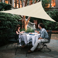 Zenova Sun Shade Sail, Rectangle Easy to Install, Outdoor Sunshade Sail Water and Air Permeable for Patio Yard Deck Pergola, with Fastening Rope