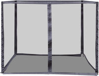 Zenova Universal Replacement Mesh Netting Fabric Screen Wall Curtain with Zipper for 10x12ft Canopy Tent