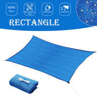 Zenova Sun Shade Sail, Shade Sail Rectangle Easy to Install, Outdoor Sunshade Sail Water and Air Permeable for Patio Yard Deck Pergola, with Fastening Rope