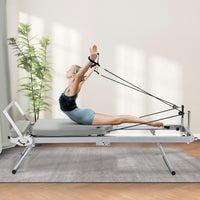 ZENOVA Pilates Reformer for Home Workout Cardio Fitness Rebounder