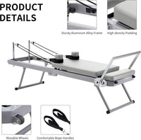ZENOVA Pilates Reformer for Home Workout Cardio Fitness Rebounder