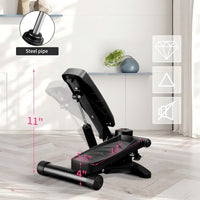 ZENOVA Portable Stepper  Star Stepper for Exercise Black