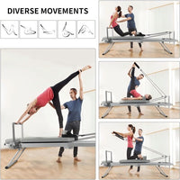 ZENOVA Pilates Reformer for Home Workout Cardio Fitness Rebounder
