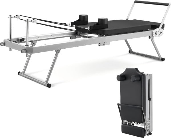 ZENOVA Pilates Reformer for Home Workout Cardio Fitness Rebounder