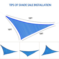 Zenova Sun Shade Sail, Rectangle Easy to Install, Outdoor Sunshade Sail Water and Air Permeable for Patio Yard Deck Pergola, with Fastening Rope