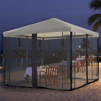 Zenova Universal Replacement Mesh Netting Fabric Screen Wall Curtain with Zipper for 10x12ft Canopy Tent