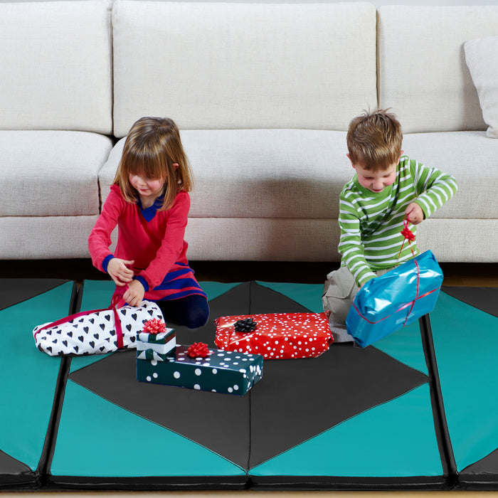 BestFit Gymnastics Mat Tumbling Mat for Kids 3'x6'x1.7'' Thick Gym Workout Mats Foldable Exercise Mat Floor Mat